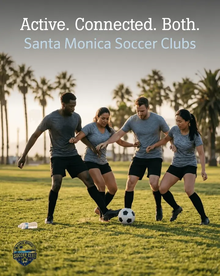 Santa Monica Soccer Club players on the field